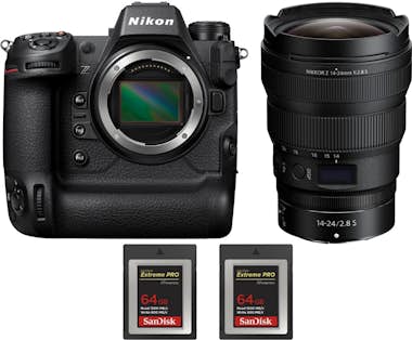 Nikon Z9 + Z 14-24mm f/2.8 S + 2 SanDisk 64GB Extreme PR Nikon Z9 + Z 14-24mm f/2.8 S + 2 SanDisk 64GB Extreme PR