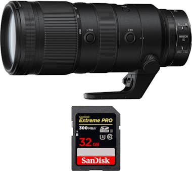 Nikon Z 70-200mm f/2.8 VR S + 1 SanDisk 32GB UHS-II 300 Nikon Z 70-200mm f/2.8 VR S + 1 SanDisk 32GB UHS-II 300