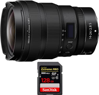 Nikon Z 14-24mm f/2.8 S + 1 SanDisk 128GB UHS-II 300 MB/ Nikon Z 14-24mm f/2.8 S + 1 SanDisk 128GB UHS-II 300 MB/