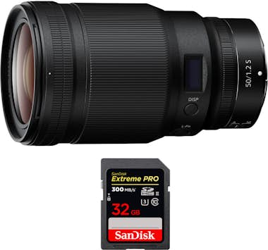 Nikon Z 50mm f/1.2 S + 1 SanDisk 32GB UHS-II 300 MB/s + Nikon Z 50mm f/1.2 S + 1 SanDisk 32GB UHS-II 300 MB/s +