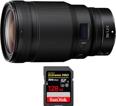 Nikon Z 50mm f/1.2 S + 1 SanDisk 128GB UHS-II 300 MB/s + Nikon Z 50mm f/1.2 S + 1 SanDisk 128GB UHS-II 300 MB/s +