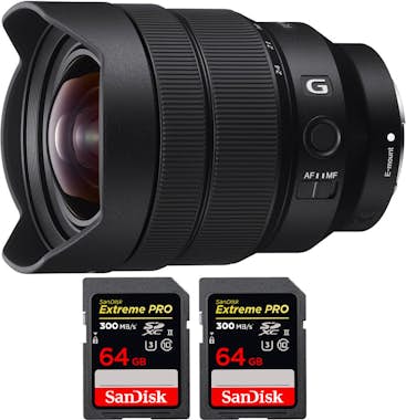 Sony FE 12-24mm f/2.8 GM + 2 SanDisk 64GB Extreme PRO U Sony FE 12-24mm f/2.8 GM + 2 SanDisk 64GB Extreme PRO U