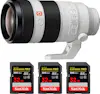 Sony FE 100-400mm f/4.5-5.6 GM OSS + 3 SanDisk 32GB Ext Sony FE 100-400mm f/4.5-5.6 GM OSS + 3 SanDisk 32GB Ext