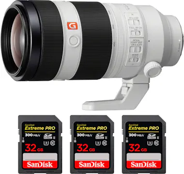 Sony FE 100-400mm f/4.5-5.6 GM OSS + 3 SanDisk 32GB Ext Sony FE 100-400mm f/4.5-5.6 GM OSS + 3 SanDisk 32GB Ext