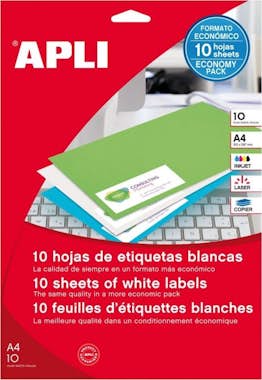 Apli Etiquetas Adhesivas Multi3/ 25.4 x 10mm/ 10 Hojas Apli Etiquetas Adhesivas Multi3/ 25.4 x 10mm/ 10 Hojas