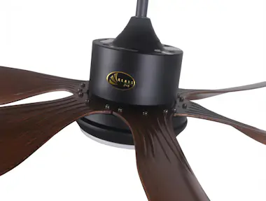 KlassFan Ventilador de techo DC marrón y palas de resina 16 KlassFan Ventilador de techo DC marrón y palas de resina 16