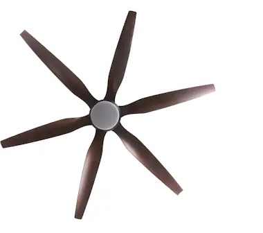 KlassFan Ventilador de techo DC marrón y palas de resina 16 KlassFan Ventilador de techo DC marrón y palas de resina 16