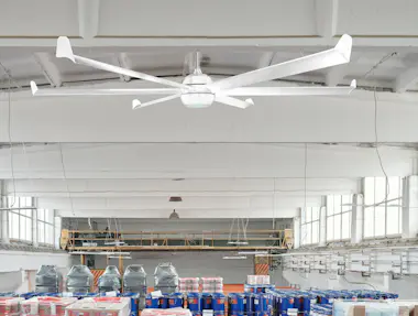 KlassFan Ventilador de techo DC en blanco con palas de made KlassFan Ventilador de techo DC en blanco con palas de made