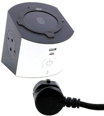 Legrand Regleta 694506 con Carga inalámbrica/ 2 Tomas de c Legrand Regleta 694506 con Carga inalámbrica/ 2 Tomas de c