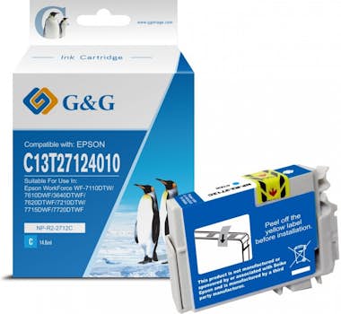 Generic G&G Epson T2712/T2702 (27XL) Cyan Cartucho de Tint Generic G&G Epson T2712/T2702 (27XL) Cyan Cartucho de Tint