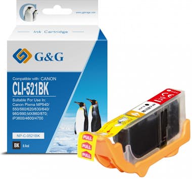 Generic G&G Canon CLI521 Negro Cartucho de Tinta o - Reemp Generic G&G Canon CLI521 Negro Cartucho de Tinta o - Reemp