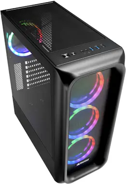 Sharkoon Sharkoon TK5M RGB ATX Escritorio Negro Sharkoon Sharkoon TK5M RGB ATX Escritorio Negro