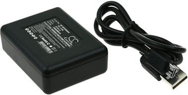 POWERY Cargador adecuado para Batería para cámara de acci POWERY Cargador adecuado para Batería para cámara de acci