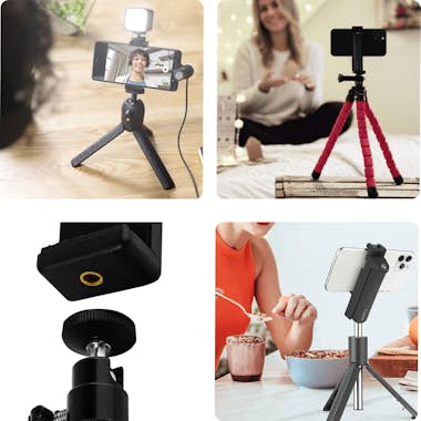 Adonit Palo Selfi Bluetooth Soporte Compatible Trípode V- Adonit Palo Selfi Bluetooth Soporte Compatible Trípode V-