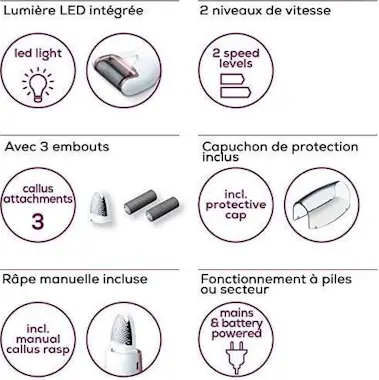 Beurer BEURER MP 55 - Lijadora de pies para quitar callos Beurer BEURER MP 55 - Lijadora de pies para quitar callos
