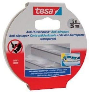 tesa TESA Cinta adhesiva antideslizante - 5m x 25mm - T tesa TESA Cinta adhesiva antideslizante - 5m x 25mm - T