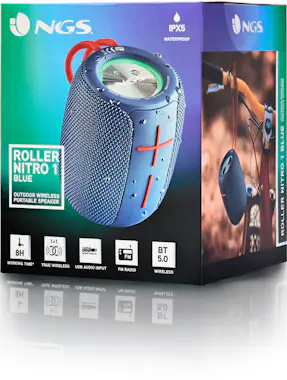 NGS NGS Roller Nitro 1 Altavoz portátil estéreo Azul 1 NGS NGS Roller Nitro 1 Altavoz portátil estéreo Azul 1