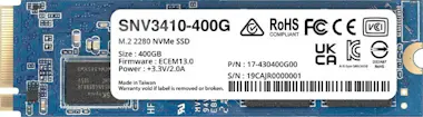 Synology Synology SNV3410 M.2 400 GB PCI Express 3.0 NVMe Synology Synology SNV3410 M.2 400 GB PCI Express 3.0 NVMe