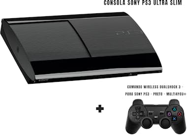 Multi4you Consola Sony PS3 Ultra Slim 500GB (Reacondicionado Multi4you Consola Sony PS3 Ultra Slim 500GB (Reacondicionado