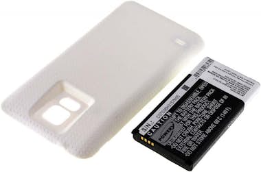 POWERY Batería para Samsung GT-I9600 Color Blanco 5600mAh POWERY Batería para Samsung GT-I9600 Color Blanco 5600mAh