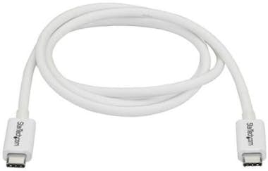 Startech STARTECH CABLE 1M THUNDERBOLT 3 BLANCO Startech STARTECH CABLE 1M THUNDERBOLT 3 BLANCO