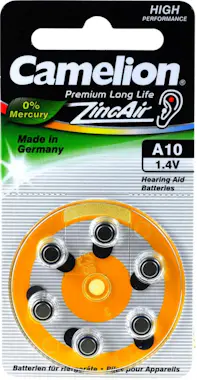 Camelion Pila de Audífono A10 ZL10 PR70 PR536 AE10 DA10 10A Camelion Pila de Audífono A10 ZL10 PR70 PR536 AE10 DA10 10A