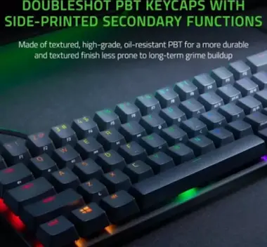 RAZER TECLADO HUNTSMAN MINI PURPLE SWITCH (ESPAÑOL) (RZ0 RAZER TECLADO HUNTSMAN MINI PURPLE SWITCH (ESPAÑOL) (RZ0