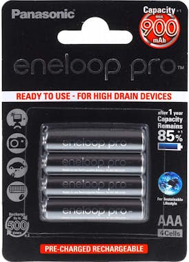 Panasonic eneloop Pro Pila recarg. AAA - Blister 4uds. (BK-4 Panasonic eneloop Pro Pila recarg. AAA - Blister 4uds. (BK-4