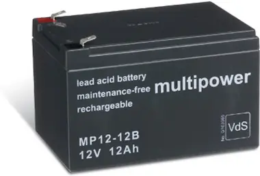 POWERY Batería de plomo-sellada (multipower) MP12-12B Vds POWERY Batería de plomo-sellada (multipower) MP12-12B Vds
