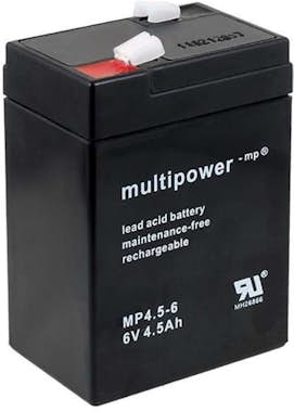 POWERY Batería plomo multipower MP4.5-6 6V sellada para H POWERY Batería plomo multipower MP4.5-6 6V sellada para H