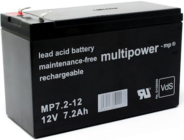 POWERY Batería de plomo-sellada (multipower) MP7,2-12 Vds POWERY Batería de plomo-sellada (multipower) MP7,2-12 Vds