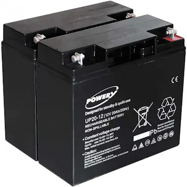 POWERY Batería de GEL para SAI APC Smart-UPS 1500 20Ah (R POWERY Batería de GEL para SAI APC Smart-UPS 1500 20Ah (R