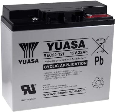 Yuasa de Batería Plomo REC22-12I cíclica Yuasa de Batería Plomo REC22-12I cíclica