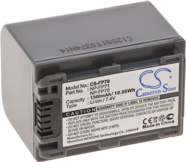 POWERY Batería para Sony modelo NP-FP60 1360mAh POWERY Batería para Sony modelo NP-FP60 1360mAh