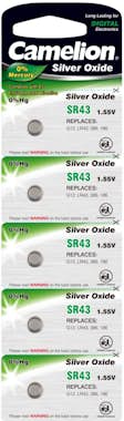Camelion Pila de Botón de Óxido de Plata SR43 / G12 / 386 / Camelion Pila de Botón de Óxido de Plata SR43 / G12 / 386 /