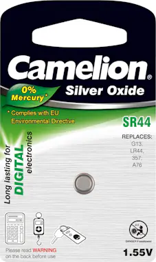 Camelion Pila de botón, Pila para Reloj SR44 / G13 / 357 Bl Camelion Pila de botón, Pila para Reloj SR44 / G13 / 357 Bl