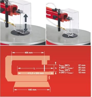 Einhell Sierra marquetería EINHELL 120W TH-SS 405 E Einhell Sierra marquetería EINHELL 120W TH-SS 405 E