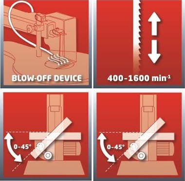 Einhell Sierra marquetería EINHELL 120W TH-SS 405 E Einhell Sierra marquetería EINHELL 120W TH-SS 405 E