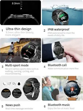 Tech DISCOUNT Reloj conectado TD® Medidor de frecuencia cardiova Tech DISCOUNT Reloj conectado TD® Medidor de frecuencia cardiova