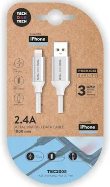 Tech One Tech Cable USB 2.0 TEC2005/ USB Macho - Lightning Macho Tech One Tech Cable USB 2.0 TEC2005/ USB Macho - Lightning Macho