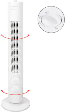 Clatronic TVL 3770 Ventilador Torre, 3 Velocidades, Oscilant Clatronic TVL 3770 Ventilador Torre, 3 Velocidades, Oscilant