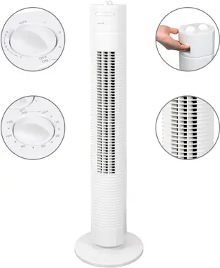 Clatronic TVL 3770 Ventilador Torre, 3 Velocidades, Oscilant Clatronic TVL 3770 Ventilador Torre, 3 Velocidades, Oscilant