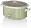 SWAN SF17031GN Retro Olla Cocción Lenta, 6,5L, Recipien SWAN SF17031GN Retro Olla Cocción Lenta, 6,5L, Recipien
