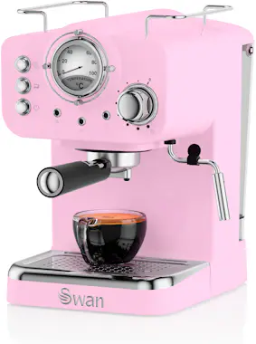 SWAN SK22110PN Retro Cafetera Express para Espresso y C SWAN SK22110PN Retro Cafetera Express para Espresso y C