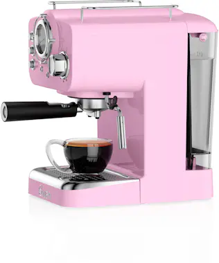SWAN SK22110PN Retro Cafetera Express para Espresso y C SWAN SK22110PN Retro Cafetera Express para Espresso y C