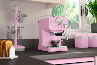SWAN SK22110PN Retro Cafetera Express para Espresso y C SWAN SK22110PN Retro Cafetera Express para Espresso y C