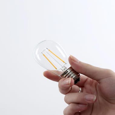 lumisky Paquete de 100 bombillas de filamento LED E27 2W X lumisky Paquete de 100 bombillas de filamento LED E27 2W X