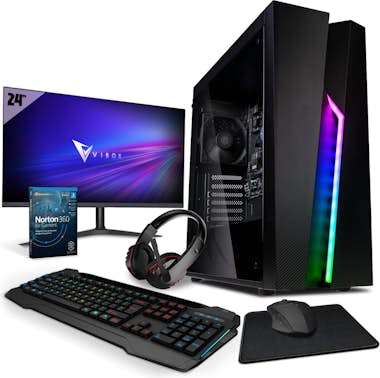 Vibox I-32 Gaming PC - 24"" Pack Monitor - Quad Core AMD Vibox I-32 Gaming PC - 24"" Pack Monitor - Quad Core AMD