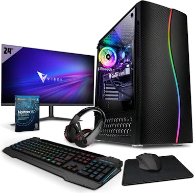 Vibox V-64 PC Gaming - 24"" Pack Monitor - Quad Core Int Vibox V-64 PC Gaming - 24"" Pack Monitor - Quad Core Int