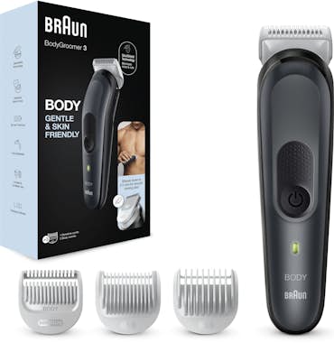 Braun Braun BodyGroomer 3 BG3340 Negro, Gris Braun Braun BodyGroomer 3 BG3340 Negro, Gris